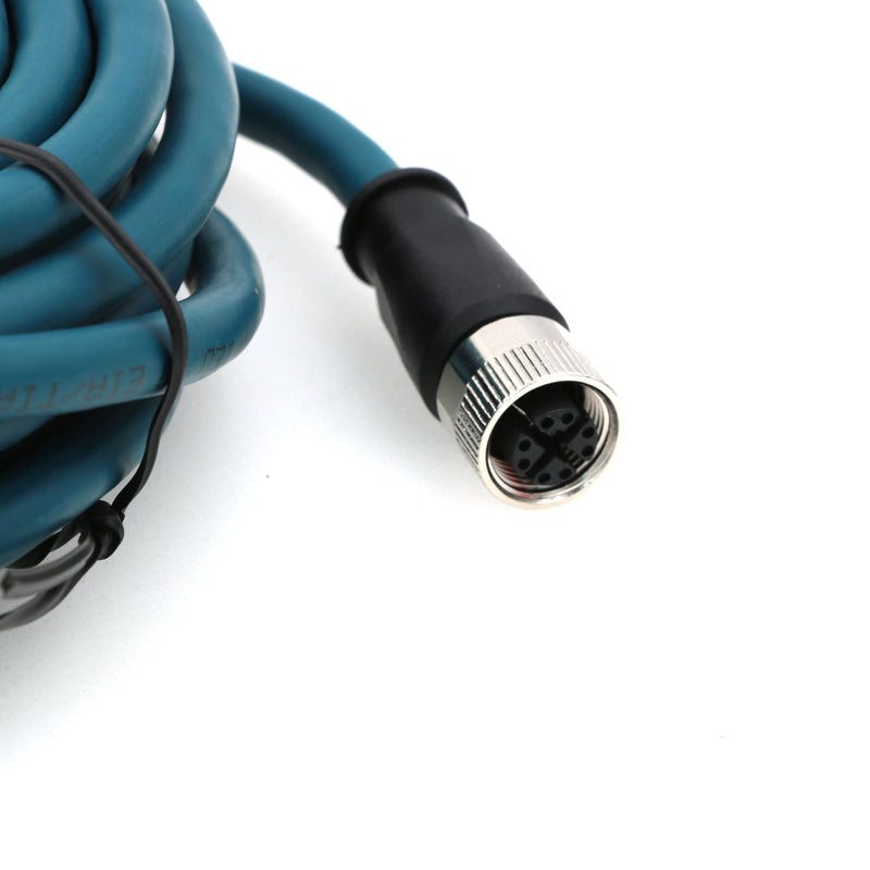 10Gbps M12 8 Pin Female X-Code RJ45 Ethernet Cord for High Speed Data Transfer 8M 8 Pin X-Code Female to RJ45 Male