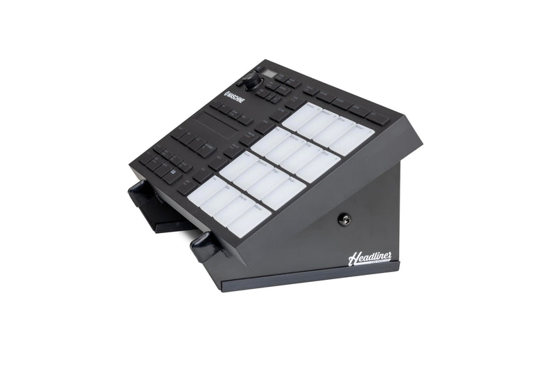 Headliner Adjustable Steel Desktop Production Stand (Small); Fits Small Synths, Samplers, Effects Modules, Drum Machines and more Music Production Gear for your Studio Single Tier Small