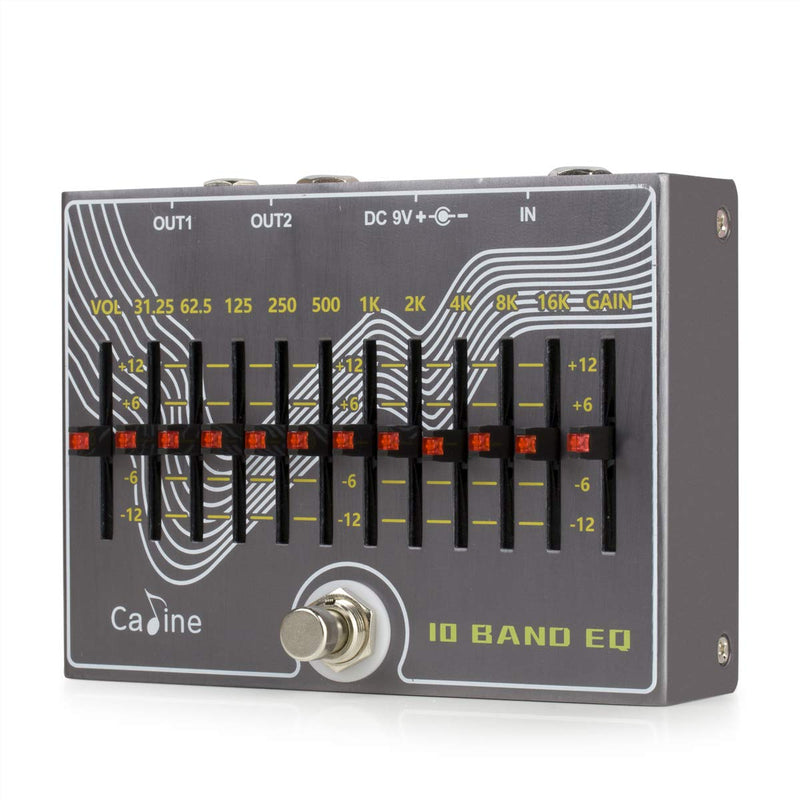 [AUSTRALIA] - Caline CP-81 10 Band EQ Guitar Effect Pedal V3.0 - Use 500mA Power Supply (Not Included) 