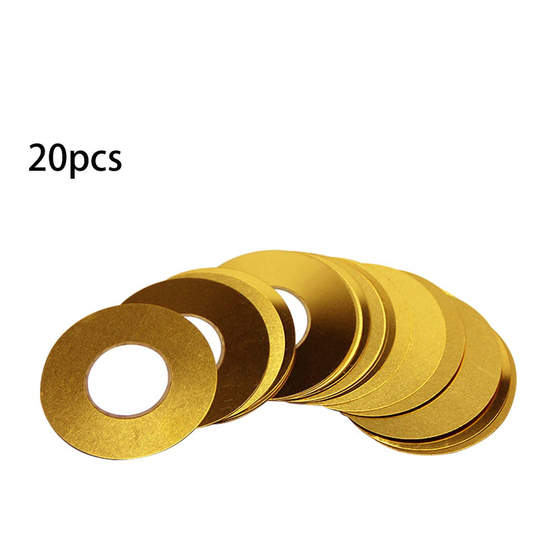 Fielect 20Pcs Piezo Discs 50mm Acoustic Pickup Transducer Ceramic Trigger Buzzer Drum Guitar
