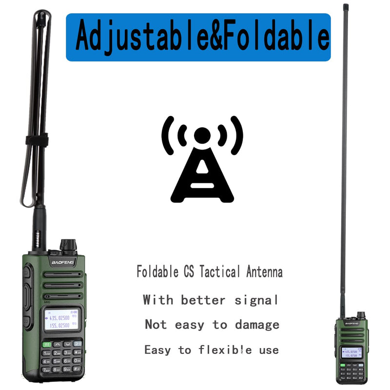 ABBREE GMRS Radio Antenna 42.5-inch SMA Female CS Tactical Antenna for Baofeng UV-5R AR-152 UV-82 BF-888S and GM-15 Pro GMRS GM-5RH TD-H3 Radio Antennas