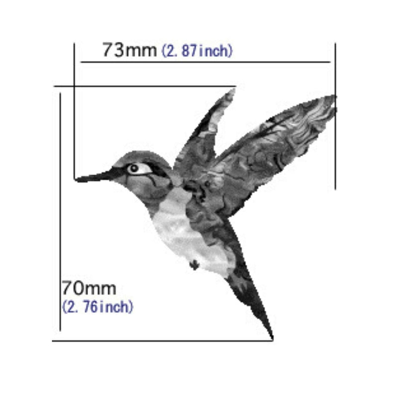 Jacamow Guitar and Bass Instrument Inlay Sticker Hummingbird
