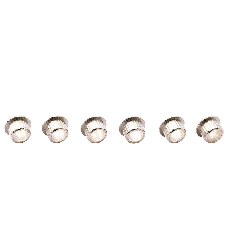 Musiclily Pro 8mm Guitar Tuner Bushings for Electric Guitar Semi-closed Tuning Pegs Machine Heads, Chrome (Set of 6)