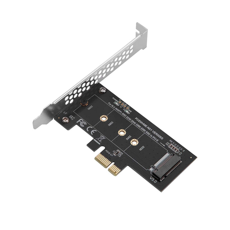[AUSTRALIA] - NVME M.2 SSD M-Key to PCI-e 3.0 x1 Host Controller Expansion Card,Supports M2 NGFF PCI-e 3.0, 2.0 or 1.0, NVME or AHC 2280, 2260, 2242, 2230 Solid State Drives with Low Profile BRAC PCLE-KEY M Adapter 