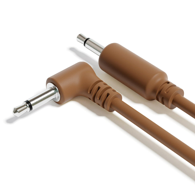 Hybrid Mono Modular Patch Cables - TS 3.5mm 1/8" - Eurorack Synth Synthesizer [12-Pack | 45 cm - 17.72"] 45 cm - 17.72" 12-Pack