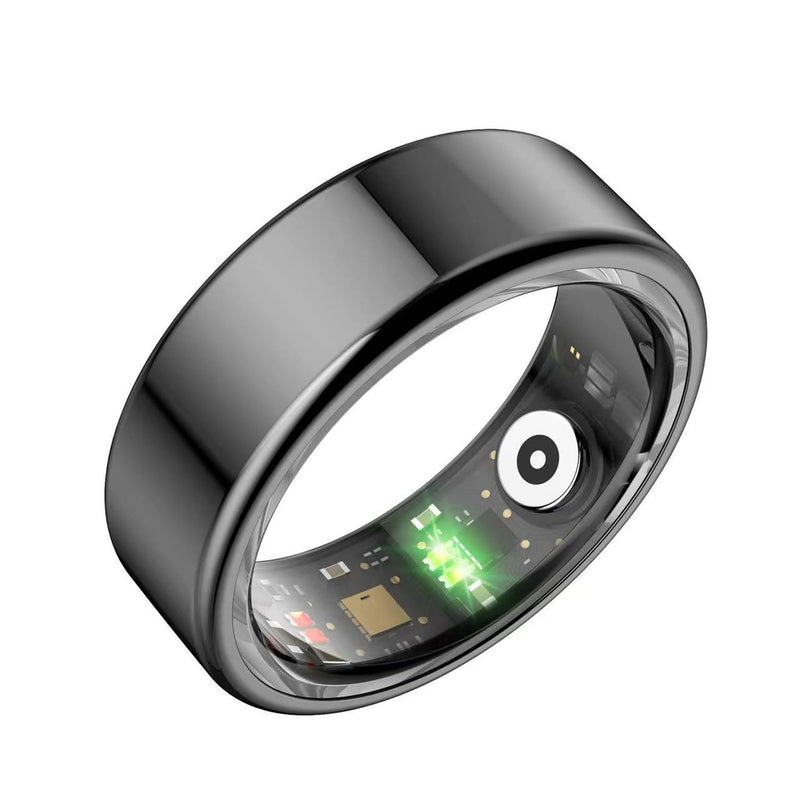 Smart Ring, Smart Ring w/Sleep Heart Rate Blood Pressure Oxygen Monitor Waterproof Fitness Tracker IP68 Pedometer Calories Step Counter Bluetooth Health Ring, Black #8 #8(C=56.8mm)