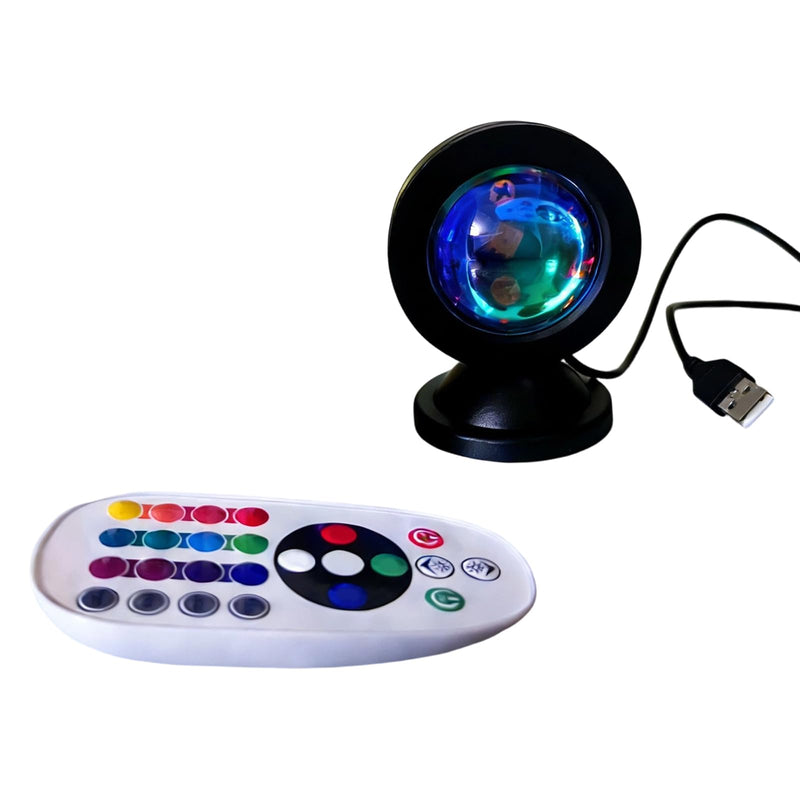 LED Projection Lamp with Remote Control and 16 Colors