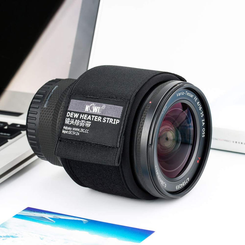 USB Lens Warmer, Lens Dew Heater Strip with Temperature Regulator, Condensation Prevention for Telescopes Camera DSLR Lens Telescope Eyepieces Less Than 3.15 inch (80mm) in Diameter