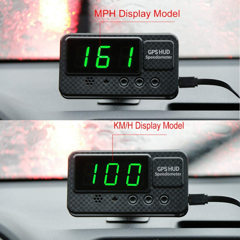 Original Universal GPS Head Up Display Speedometer Odometer Car Digital Speed Display MPH Over Speeding Alarm Car Clock for All Vehicles C60/C60S/C80/C90 (C60S)