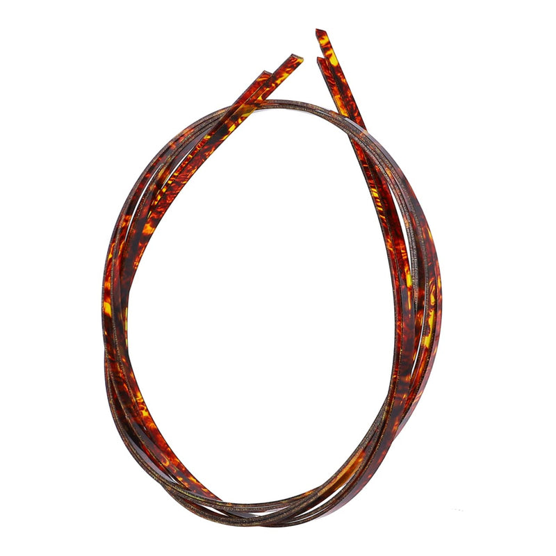 SUPVOX 2pcs guitar trim decked accessories Guitar parts Guitar Purfling Strip Binding Purfling Strip electric guitar strip inlay Guitar accessories Binding Strip mosaic plastic rosette 165x0.6cm Brown