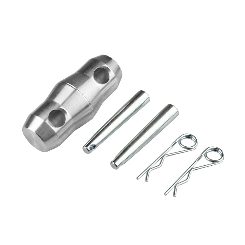 4 Pack Aluminum Double Ended Conical Coupler with Clips Pin, DJ Stage Truss Clamp - Fit F34 F33