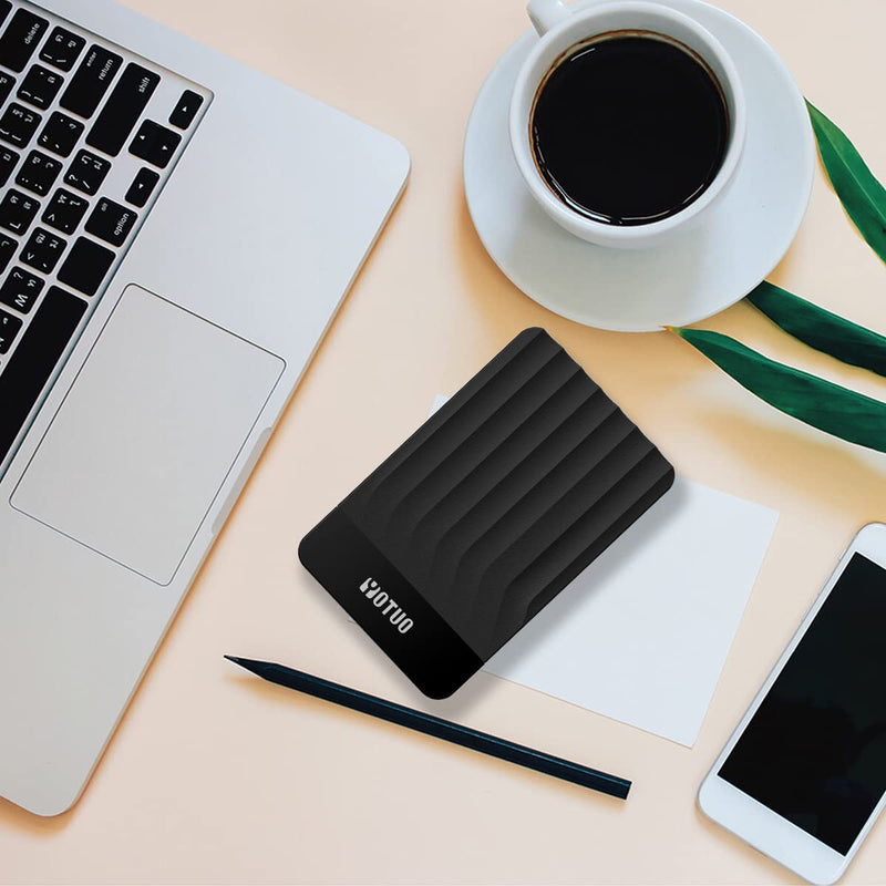 YOTUO 500GB External Hard Drive, Portable Storage Expansion HDD, USB 3.0 & USB-C for PC, Mac, Desktop, Laptop, Smartphone, PS4, Xbox One, Xbox 360, Office & Game Black 500 GB