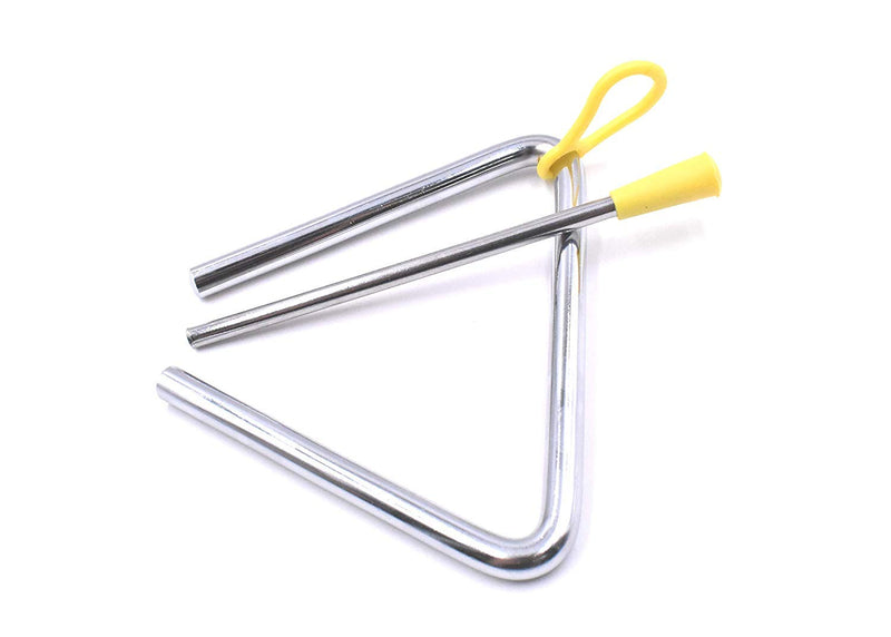 Onwon 5" Music Triangle Children Music Enlightenment Musical Steel Beater with Striker Percussion Instrument Set