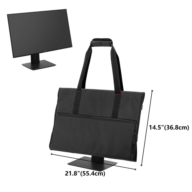 Trunab Carrying Bag for 24" LCD Screens and Monitors, With Padded Velvet Lining, Protective Monitor Travel Case Compatible With 24’’ Monitor and Accessories, Black