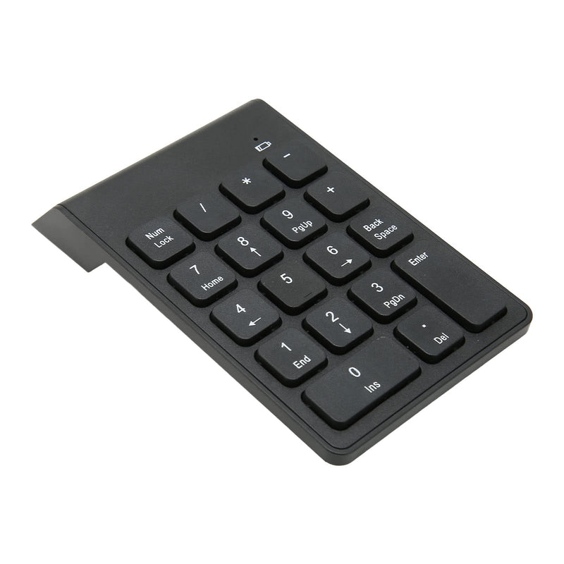 2.4G Wireless Numeric Keypad with Chocolate Keys, 18 Keys Plug and Play Number Numpad for Bank Accountant, Ergonomic Slim Design, USB 2.4GHz