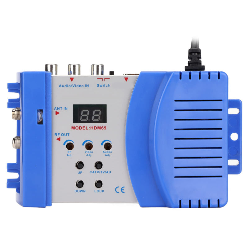 [AUSTRALIA] - AV/HDMI to RF Modulator for TV PAL or NTSC Format, Composite VHF UHF HDMI to RF Converter, Adjustable Resolution TV Audio Video Converter for 90-240V TV 