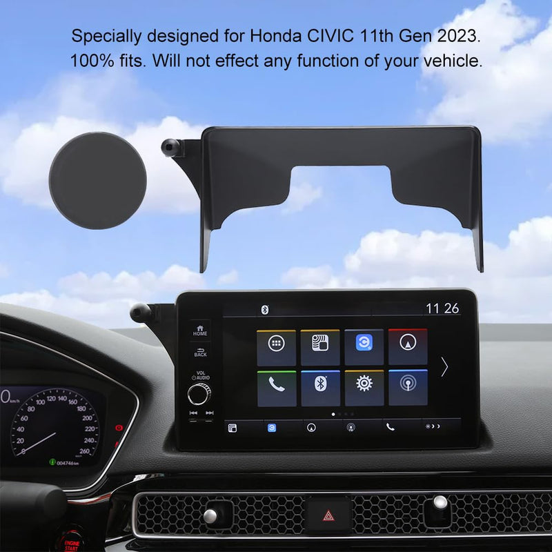 Kyostar Car Phone Holder Compatible with 2022-2023 Honda Civic Accessories 9" Touchscreen Air Vent Screen Fixed Clip Cell Phone Mount Hands-Free 360 Degree Rotation