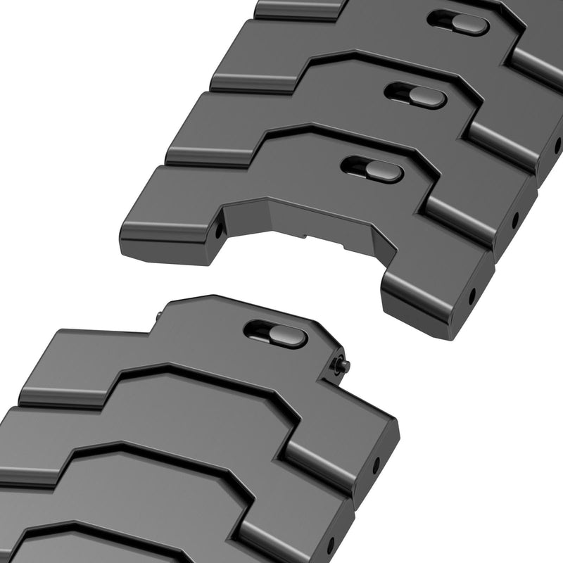 Stainless Steel Watch Band for Apple Watch Ultra, 49mm, 46mm, 45mm, 44mm, 42mm, Black, with Tool-Free Link Removal and Safety Clasp
