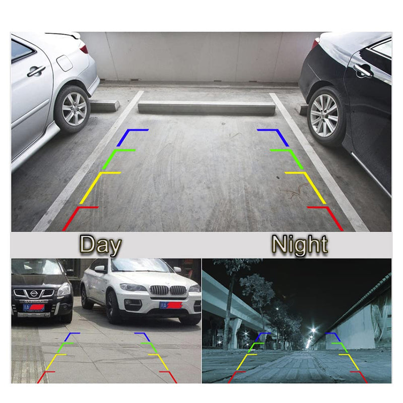 Vlicevrn HD Full Vehicle Car Rear View Camera Dynamic Trajectory Tracks Line Night Vision Backup Parking Camera for Nissan Versa Tiida Livina Pulsar Latio Fairlady Z 350Z 370Z GT-R (R35) Leaf