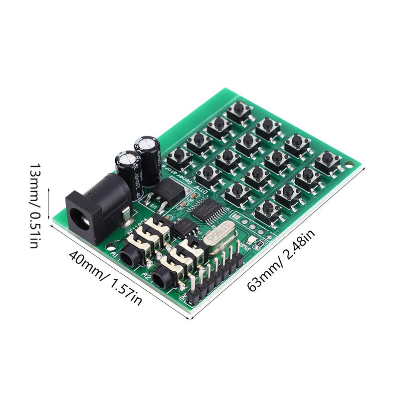 [AUSTRALIA] - AE11A04 DTMF Module Audio Generator Board, 5-24VDC, Voice Encode Transmitter, MCU Interface, 2.48x1.57x0.51in, with 3.5mm Audio Jack 