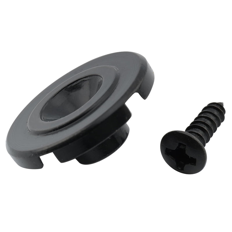 Musiclily Pro 19mm Steel Vintage Round Bass String Tree String Guide Retainer for Fender Precision Jazz Bass Electric Bass, Black