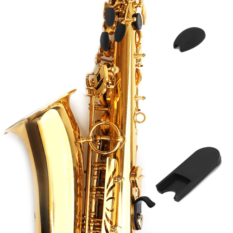 [AUSTRALIA] - 6 pcs Alto Saxophone Thumb Rest, findTop Saxophone Accessories, Clarinet Thumb Rest Cushion, Tenor Saxophone, Baritone Saxophone(Black) 