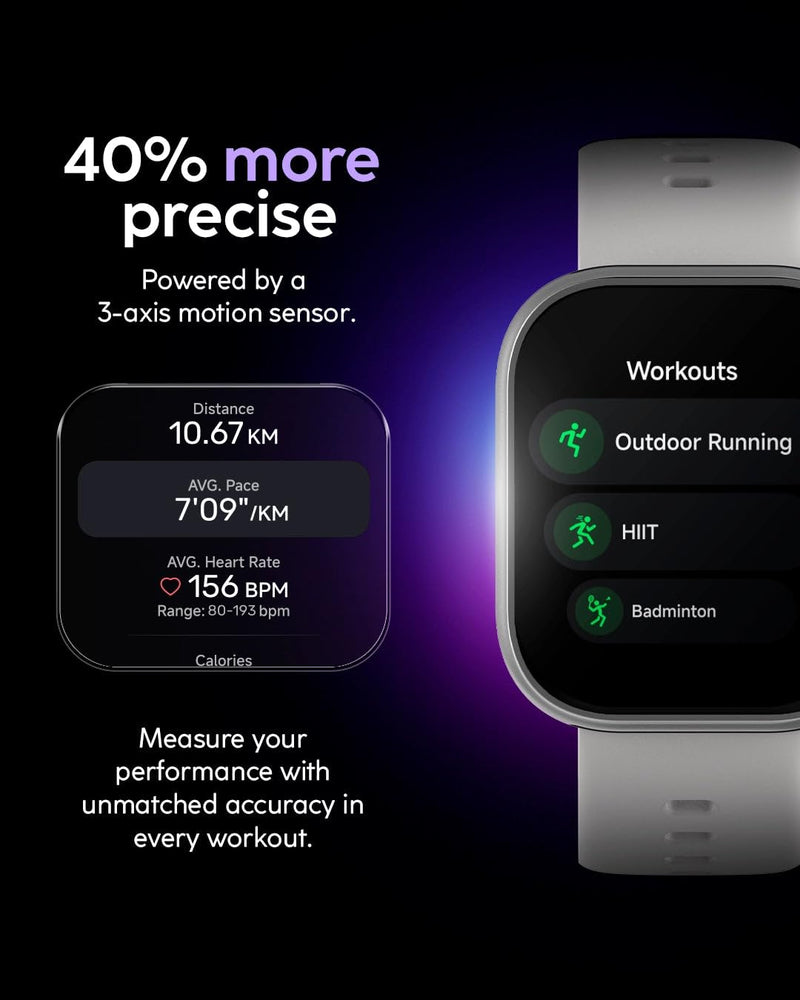 Cubitt VIVA 2 Smartwatch, 1.85” AMOLED, Phone-Connected GPS, VITA AI Assistant, AI Coach, Health Monitoring, Sleep Score, 100+ Sports Modes, 3ATM Water Resistant, 8-Day Battery — Dusty Lilac
