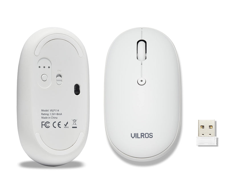 Vilros Dual Mode Wireless & Bluetooth Mouse- Great for Raspberry Pi