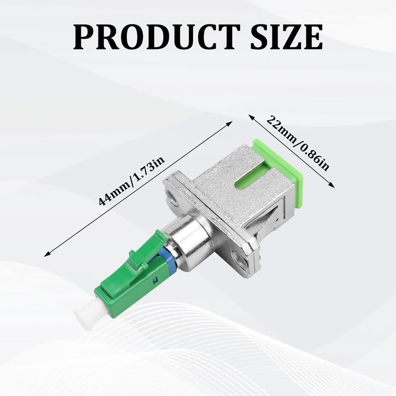 FSWWSF Fibre Optic Adapter SC/APC Female to LC/APC Male Singlemode Pack of 2 LC to SC Adapter for Durable and Fast Fibre Optic Coupling (SC/APC-LC/APC) SC/APC-LC/APC