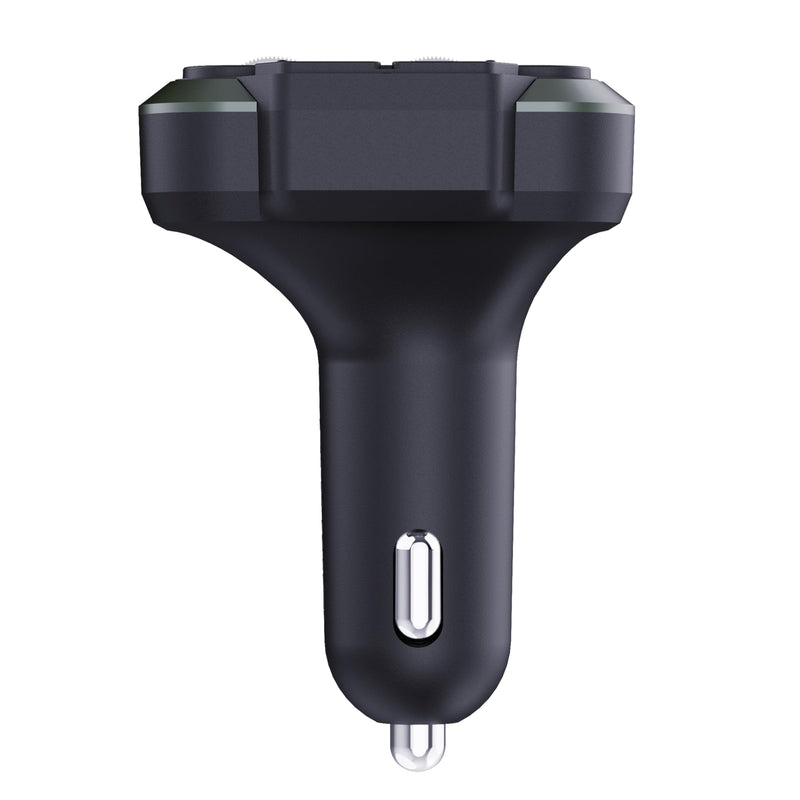 IQ Sound IQ-311BT 2-in-1 FM Bluetooth Transmitter & Car Charger with Bass & Treble Control, Wirelessly Stream Calls & Music, Hands-Free Mode, LED Display, Fast-Charging, Siri/Google Voice