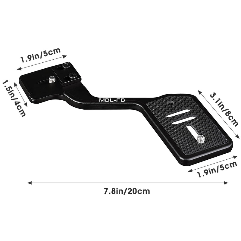 [AUSTRALIA] - Manbily Camera Flash Brackets, Aluminum Tripod Camera Mount Extension Bar with 1/4" Screw for DSLR LED Light Video Microphone 