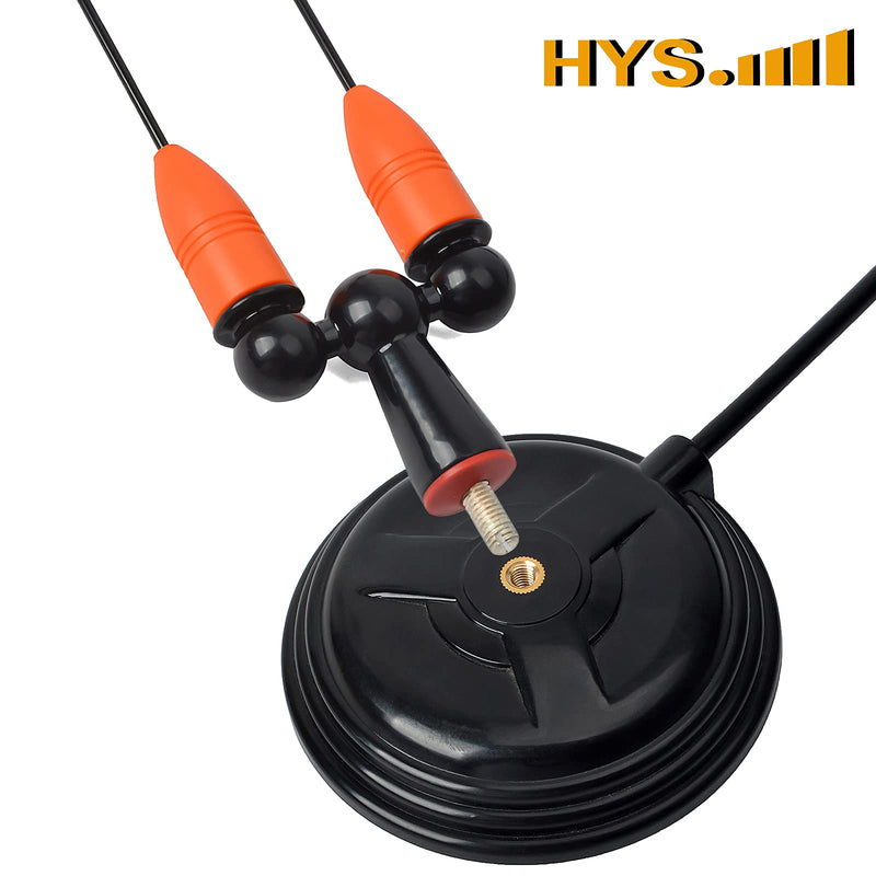 [AUSTRALIA] - HYS Amateur Antennas Dual-Band VHF 144/UHF 430MHz Magnetic Base Mobile Antenna W/13 ft RG58 Coax Cable UHF-male/PL259 for Motorola Kenwood Midland SO239 Mobile Radios (Orange&Black) Orange&Black 