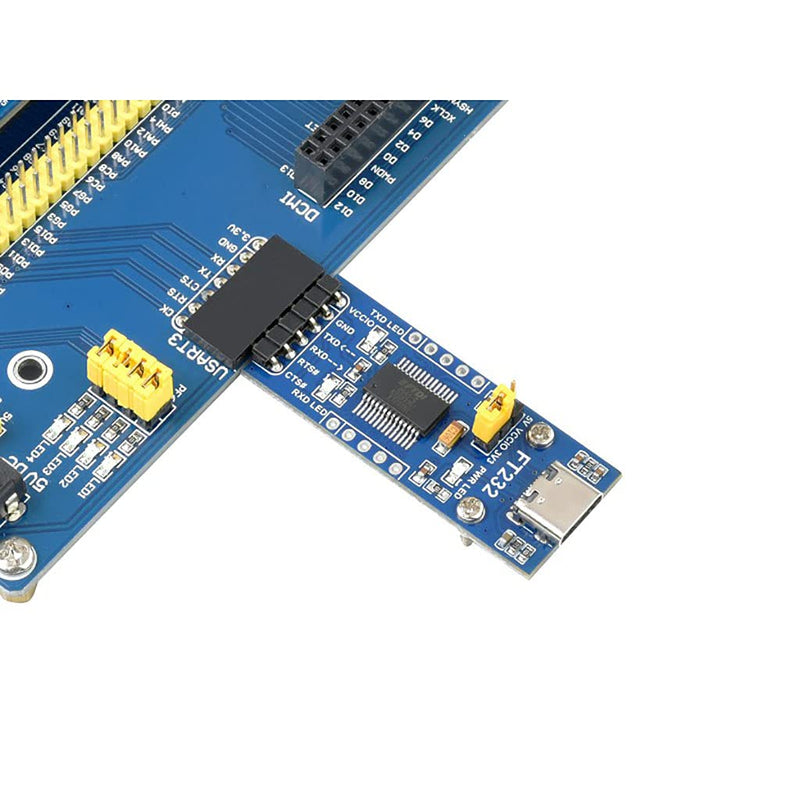 FT232 USB to UART (TTL) Communication Module, USB-C Connector, Compatible 3.3V/5V Logic Level, Supports Mac OS, Linux, Android, Wince, Windows 7/8/8.1/10/11... FT232 USB UART Board (Type C)