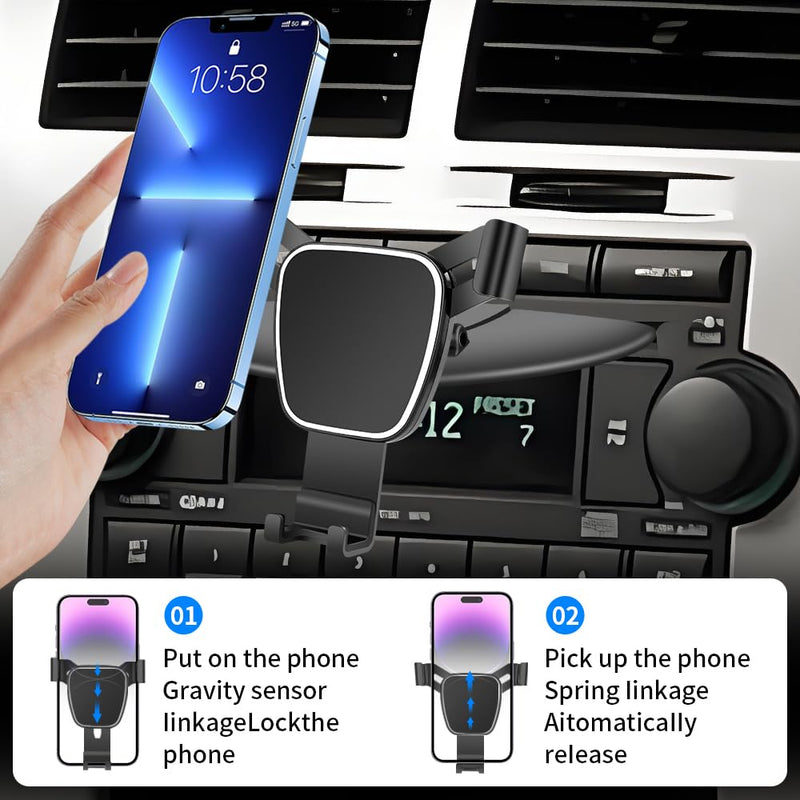 Car Phone Mount Holder For Dodge Grand Caravan 2001-2016，Caliber 2007-2012 Auto Accessories Navigation Bracket Interior CD Slot Mount Mobile Cell Phone case【Not Fit Dashboard Without CD Player】