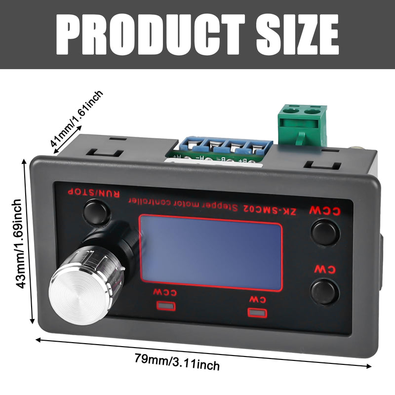 Stepper Motor Driver Controller for NEMA 17 23 Motor, 4A Stepper Motor Control Integrated Board Forward/Reverse Pulse Speed Angle Control Module PLC Serial Communication