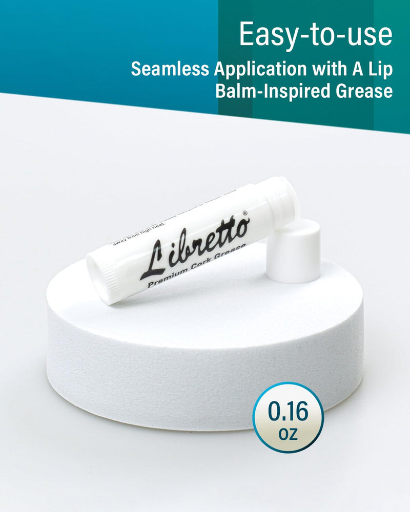 Libretto Premium Cork Grease, Set of 3, Odorless, Smooth, for Woodwind Musical Instruments, clarinets, saxophones, bass clarinets, flutes, oboes, bassoons, 0.16 oz