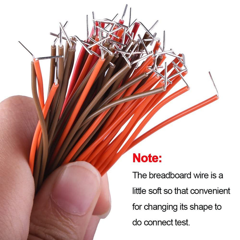 [AUSTRALIA] - HUAZIZ Pack of 560 Jumper Cable Wire Kit, 14 Different Lengths Jump Leads Breadboard Jumper Wires with Plastic Box for Breadboard, Two 170 Contacts Breadboard Pack of 560 cable jumper cable wire kit 