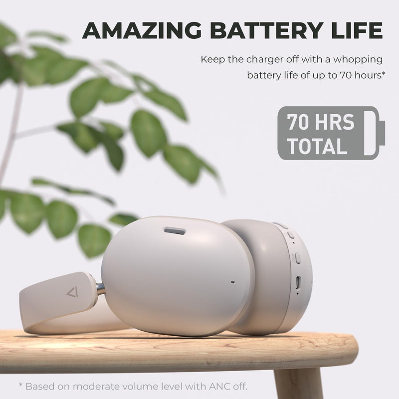 Creative Zen Hybrid Gen 2 Overear Wireless ANC Headphones, 75hr Battery | ANC Headphones, 75 Hours Battery, Wireless, Comfortable, Lightweight, Noise Cancellation