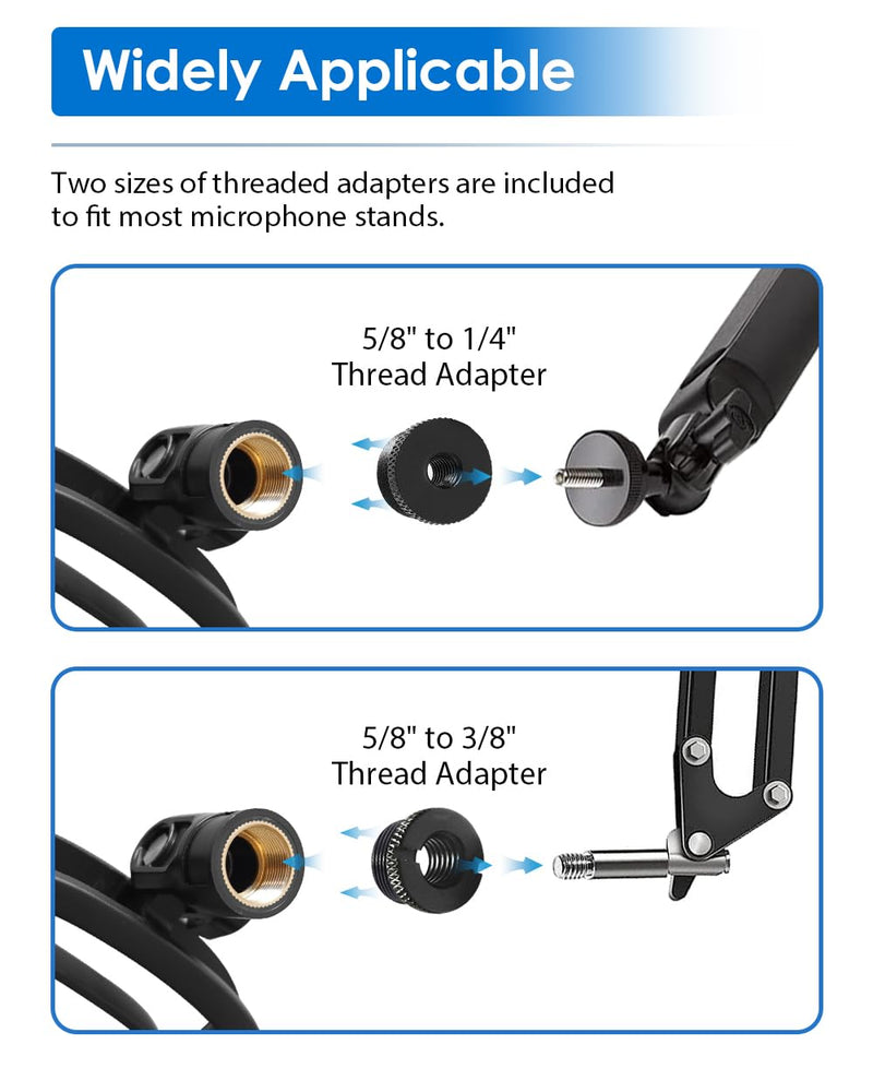 Wave Shock Mount, [Custom Built for Wave Mic] Anti-Vibration Suspension Shock Mount Holder Clip Compatible with Elgato Wave:1 and Wave:3 Microphones