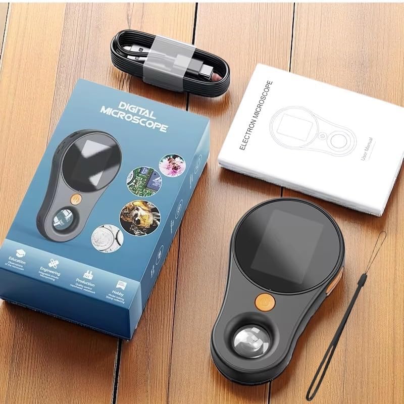 [AUSTRALIA] - Digital Microscope 500x with 2.0" IPS Screen, Magnifying Glass, Coin Microscope, Trichome Microscope, USB Connection, Ideal for Electronics, Jewelry and Kids 