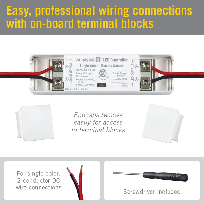 Armacost Lighting 513115 Proline White or Single Color LED Lighting Controller Series 1