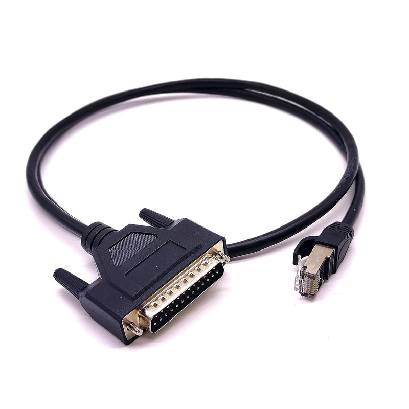 [AUSTRALIA] - DB25 Male to RJ45 Male Ethernet Modem Console Cable 1Meter 