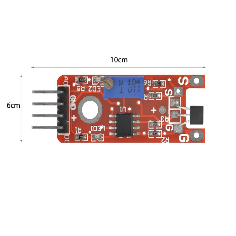 8 x linear magnetic Hall sensor modules KY-024 compatible for Arduino and Raspberry Pi 8