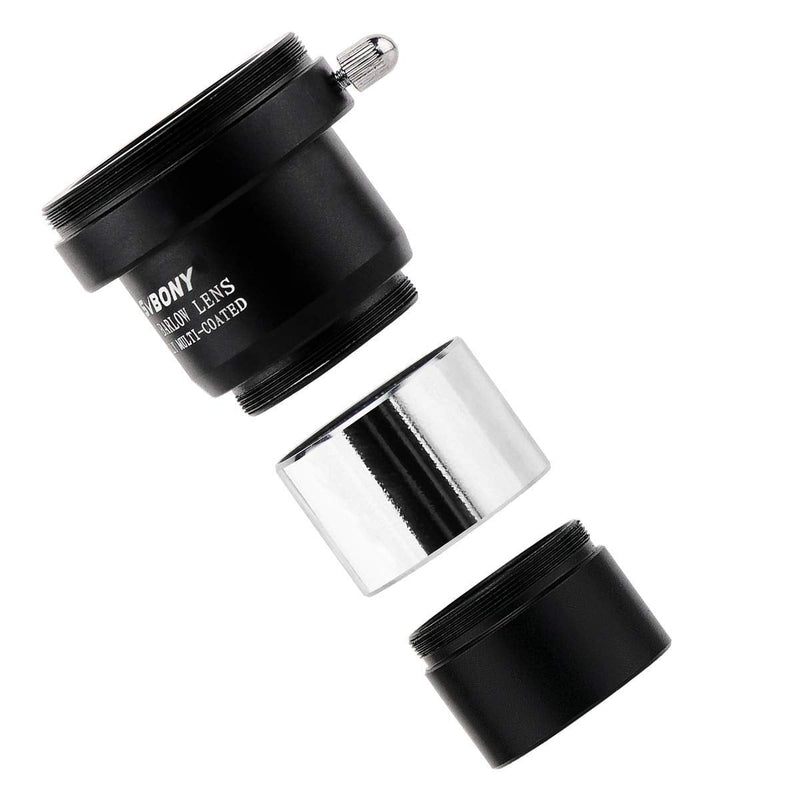 SVBONY Barlow Lens 2X, 1.25 inch Barlow Lens with Multi Coated Broadband Green Film, Telescope Accessories with M42 Thread for Telescope Eyepiece