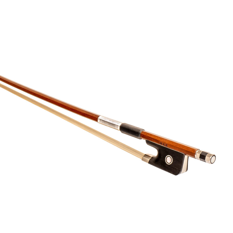 MI&VI CB-530 Classic Cello Bow (Size 3/4) with Bow Soft Bag and Rosin for Bow Hairs Included - Ebony Frog - Well Balanced - Light Weight - Real Mongolian Horse Hair (Cello 3/4) - MIVI Music Cello 3/4