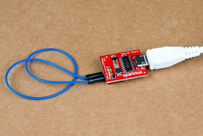 SparkFun Serial Basic Breakout - CH340G Development Tool with USB Micro-B connector Save space and money in your DIY electronics projects