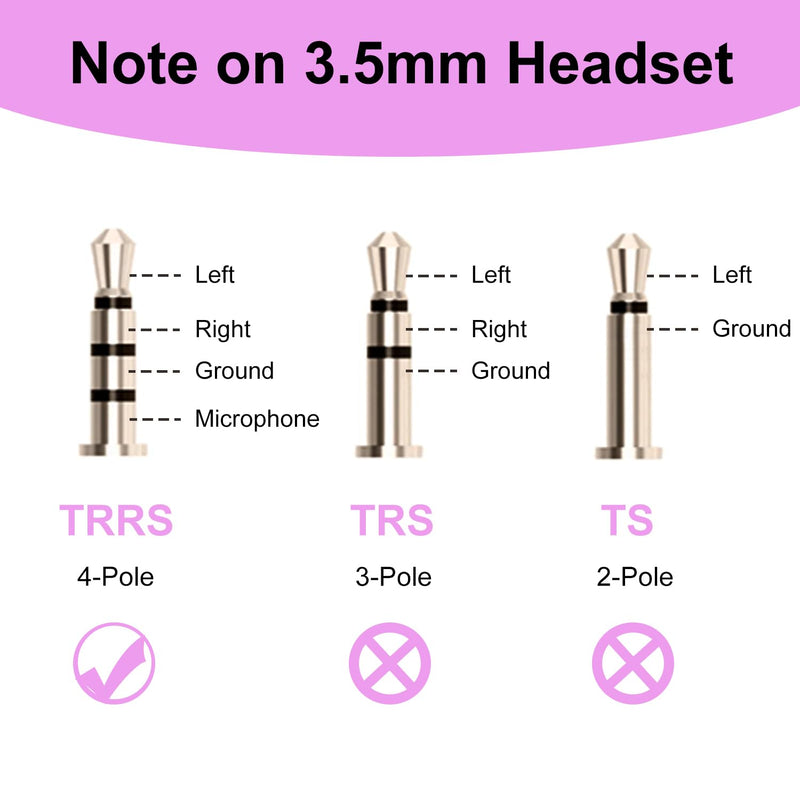 2.5mm Male to 3.5mm Female Adapter, 3.9inch Headphone Audio Cable 90 Degree Right Angle Connector Cord for Headset Earphone to Telephone and Cordless Phones with 2.5mm Headset Jack