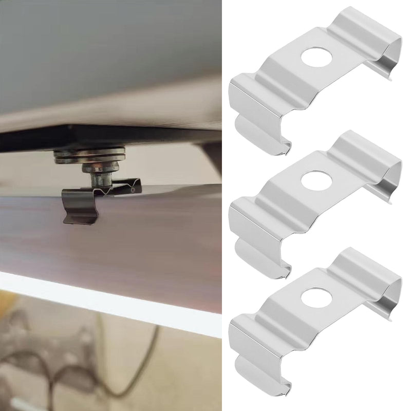 [AUSTRALIA] - YINETTECH 50pcs 23mm T5 LED Bulb Clips Holder for Lamp Holder LED Ceiling Light with Aluminium Channels 