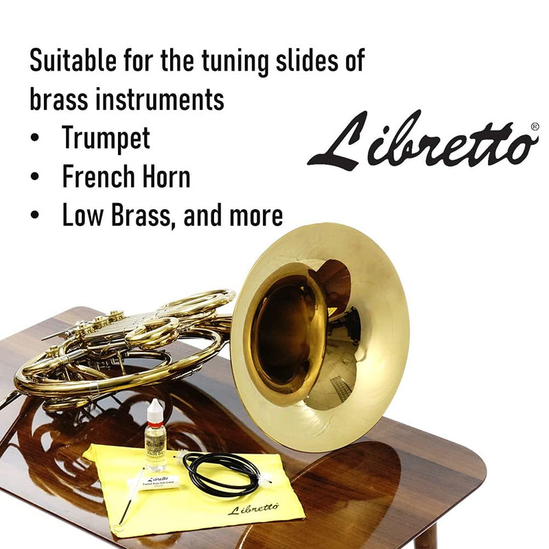 Libretto Premium Brass Slide Grease Stick, 0.16 oz (5 ml), Odorless & Pure, Great Materials from Japan, 100% Special-blended Formula, Thick & Sticky, Best to Extend Life of Trumpet, French Horn & Tuba Slide Grease (1 pack)