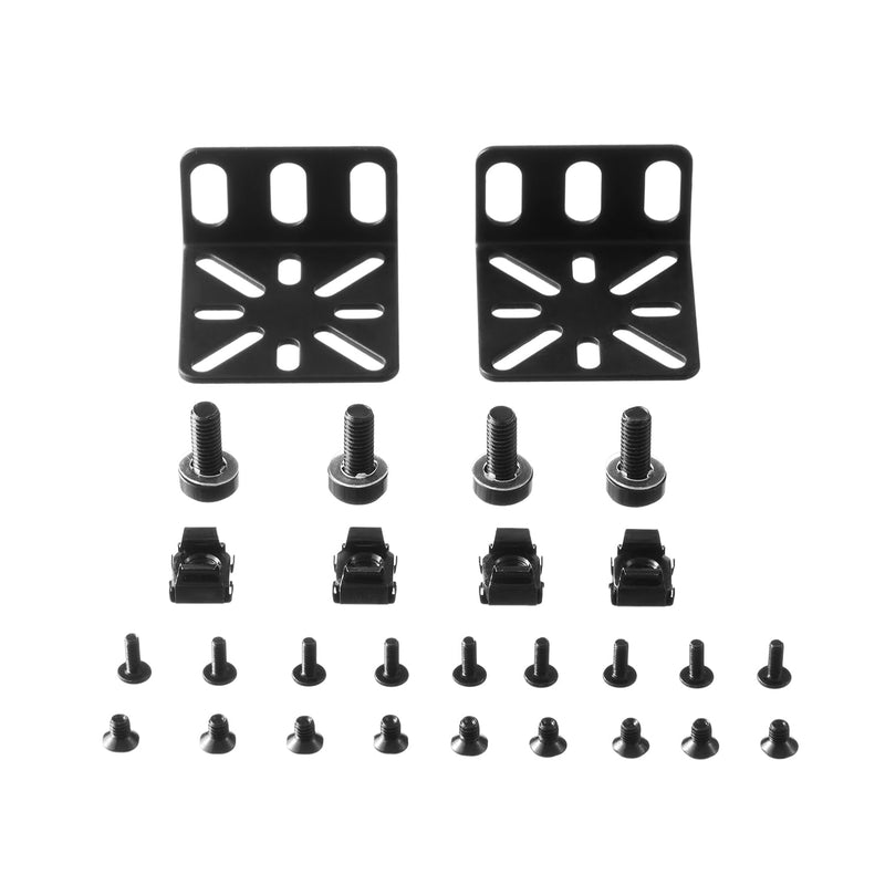 [AUSTRALIA] - MokerLink Rack Mount Kit for 17.3 inch Wide Switches, Adjustable Hole Distance, Universal Kit, Compatible for Most Cisco, NETGEAR, Dell, D-Link, Linksys, HP, TRENDnet, Buffalo Tech Products 
